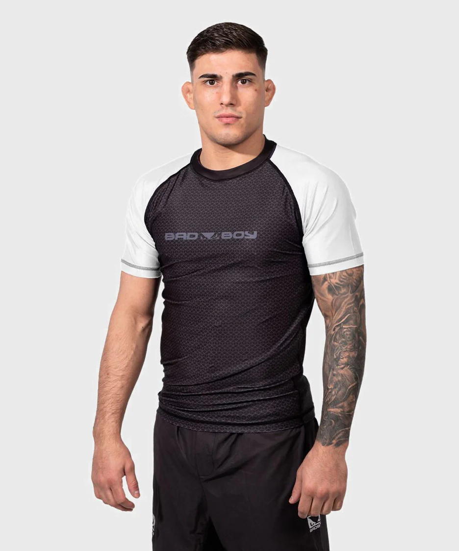 Rashguard À Manches Courtes Bad Boy No-Gi - Noir/Blanc - Image 3