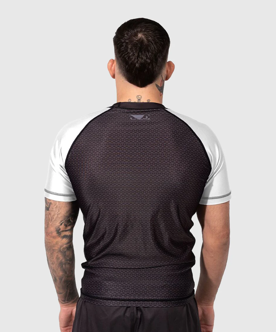 Rashguard À Manches Courtes Bad Boy No-Gi - Noir/Blanc - Image 4