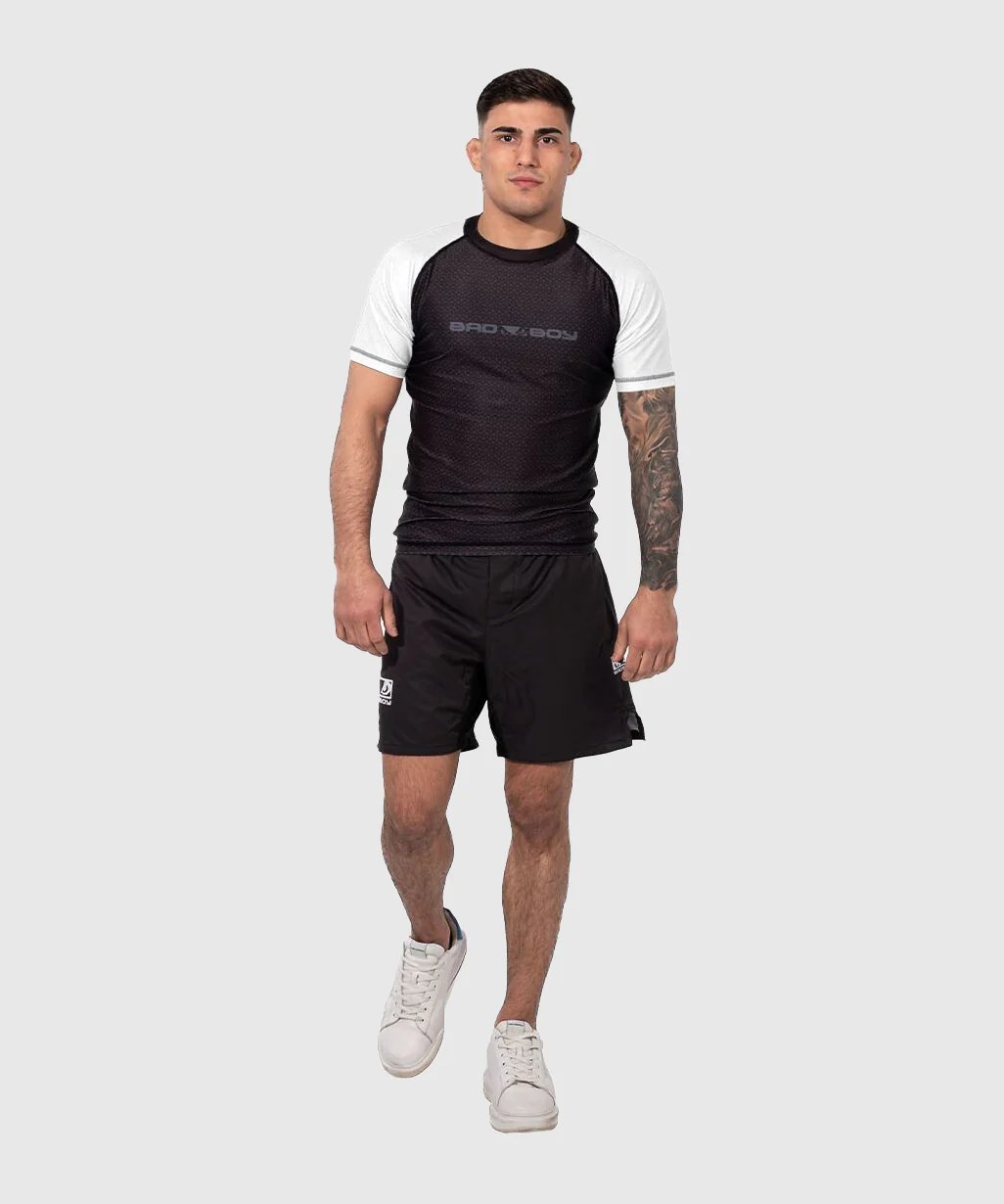 Rashguard À Manches Courtes Bad Boy No-Gi - Noir/Blanc - Image 5