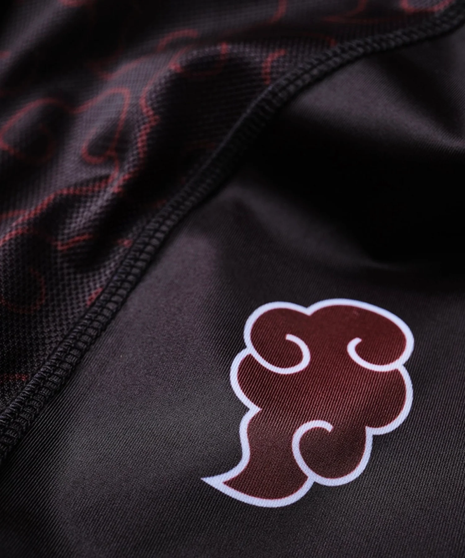 Rashguard À Manches Courtes Elion X Naruto - Akatsuki Noir/Rouge - Image 3