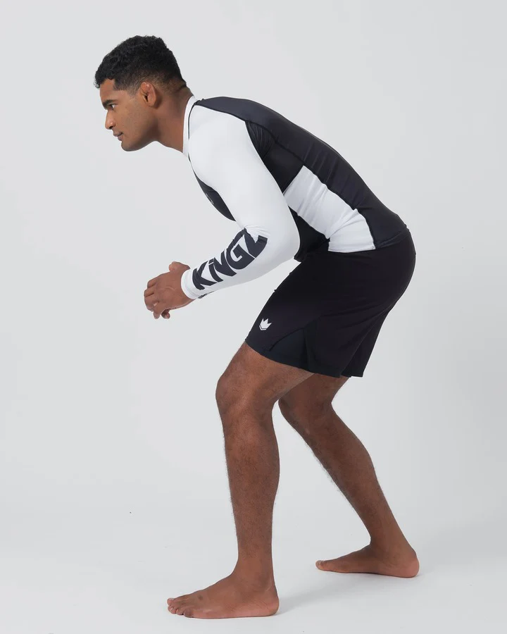 Rashguard À Manches Longues Kingz Ranked Performance V2 - Blanc - Image 9