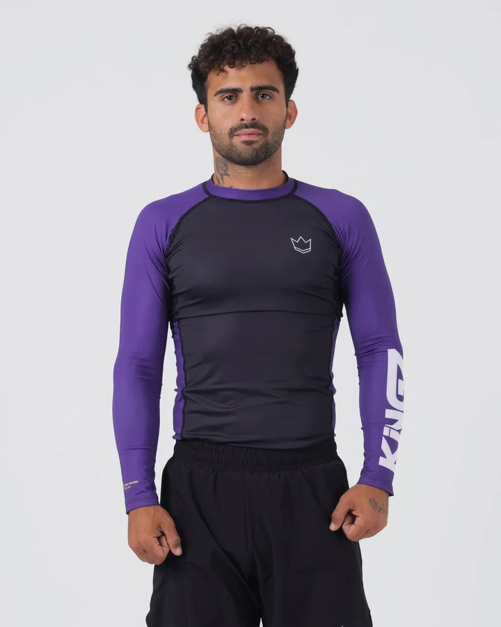 Rashguard À Manches Longues Kingz Ranked Performance V2 - Violet - Image 2