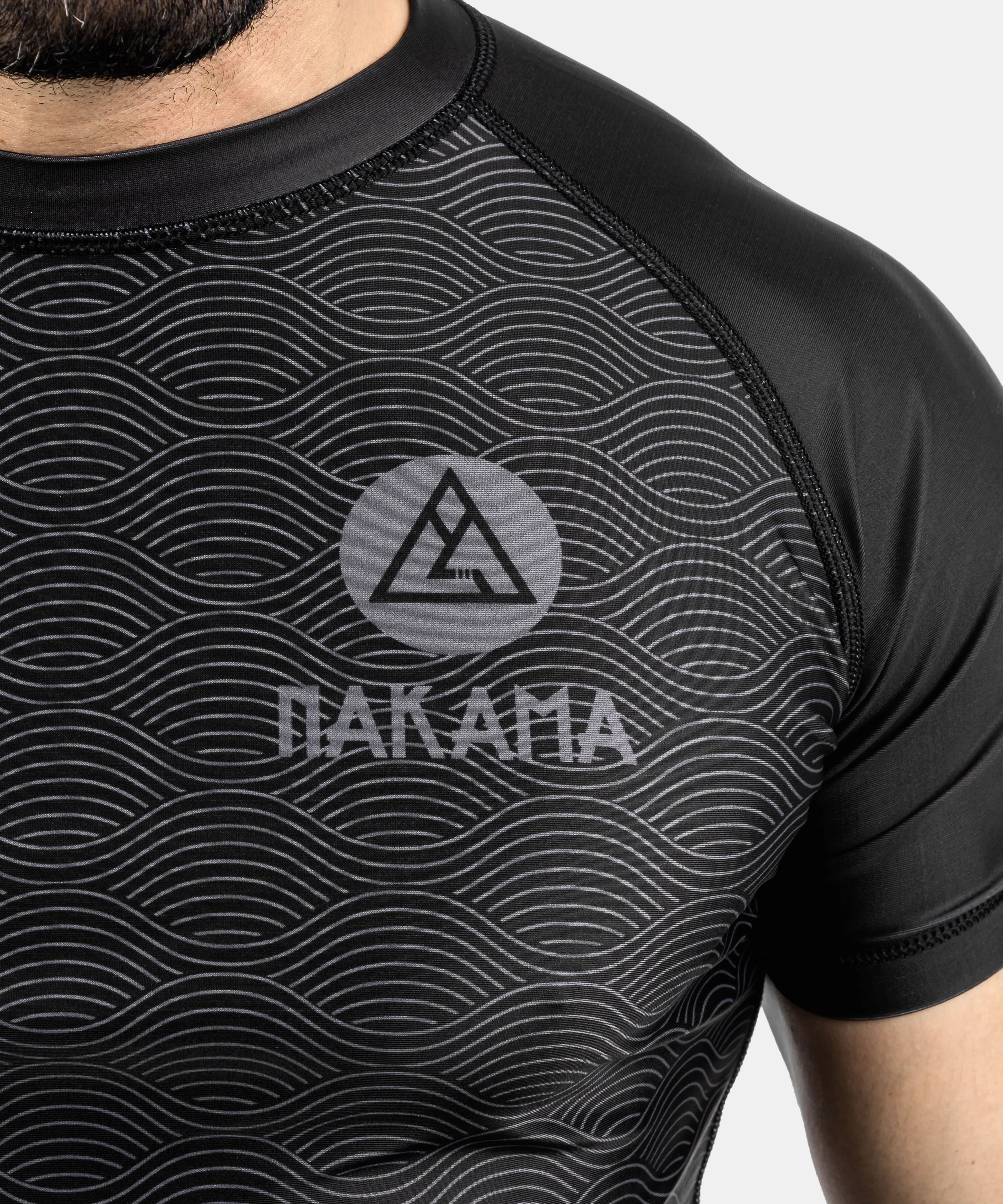 Rashguard À Manches Courtes Nakama No-Gi IBJJF - Noir/Noir - Image 4