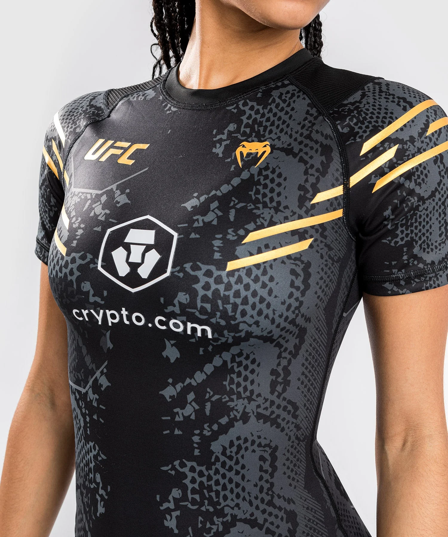 Rashguard à manches courtes pour Femmes UFC Adrenaline by Venum Authentic Fight Night - Champion - Image 5