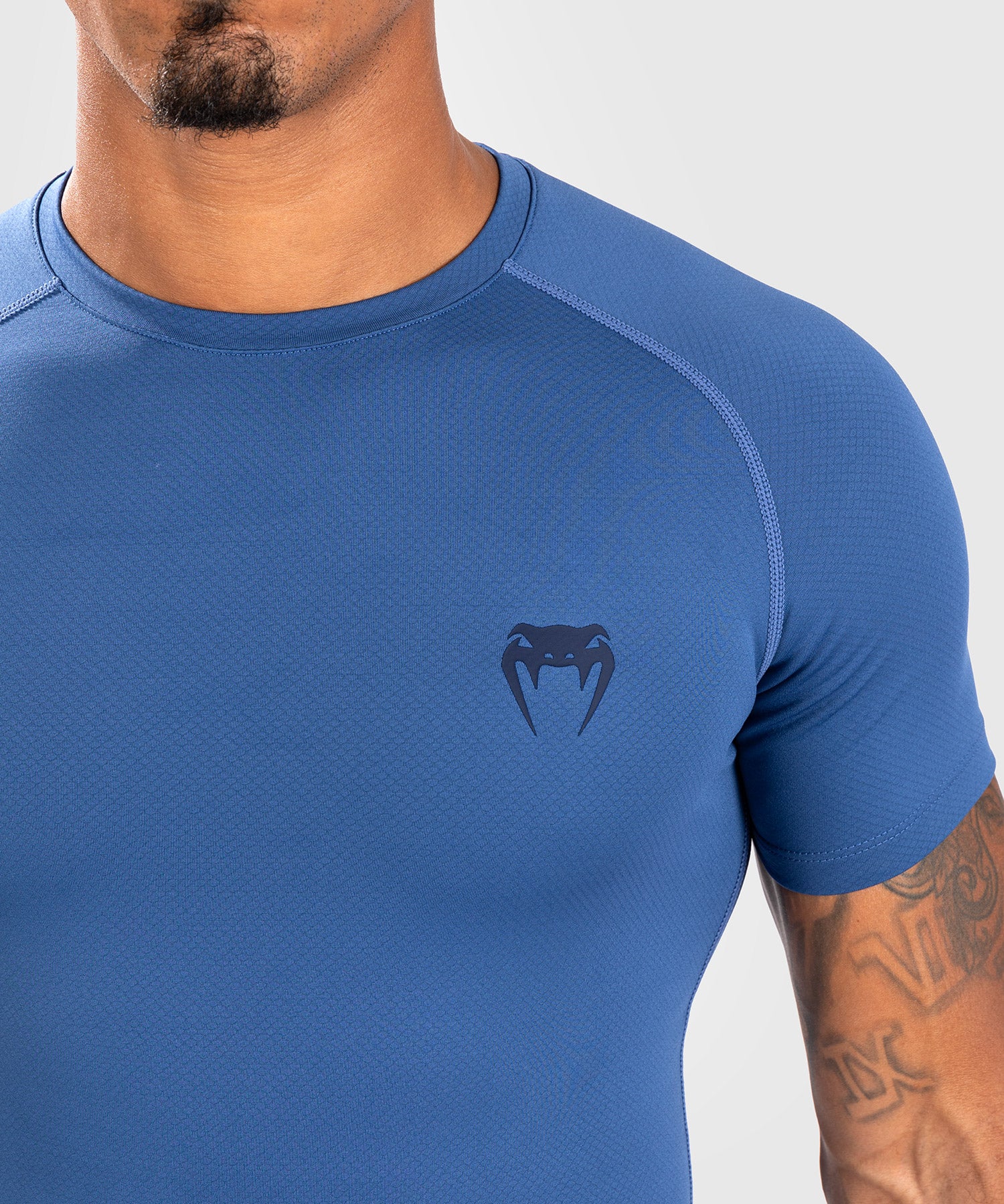 Rashguard à manches courtes pour hommes Venum Contender - Bleu - Image 5