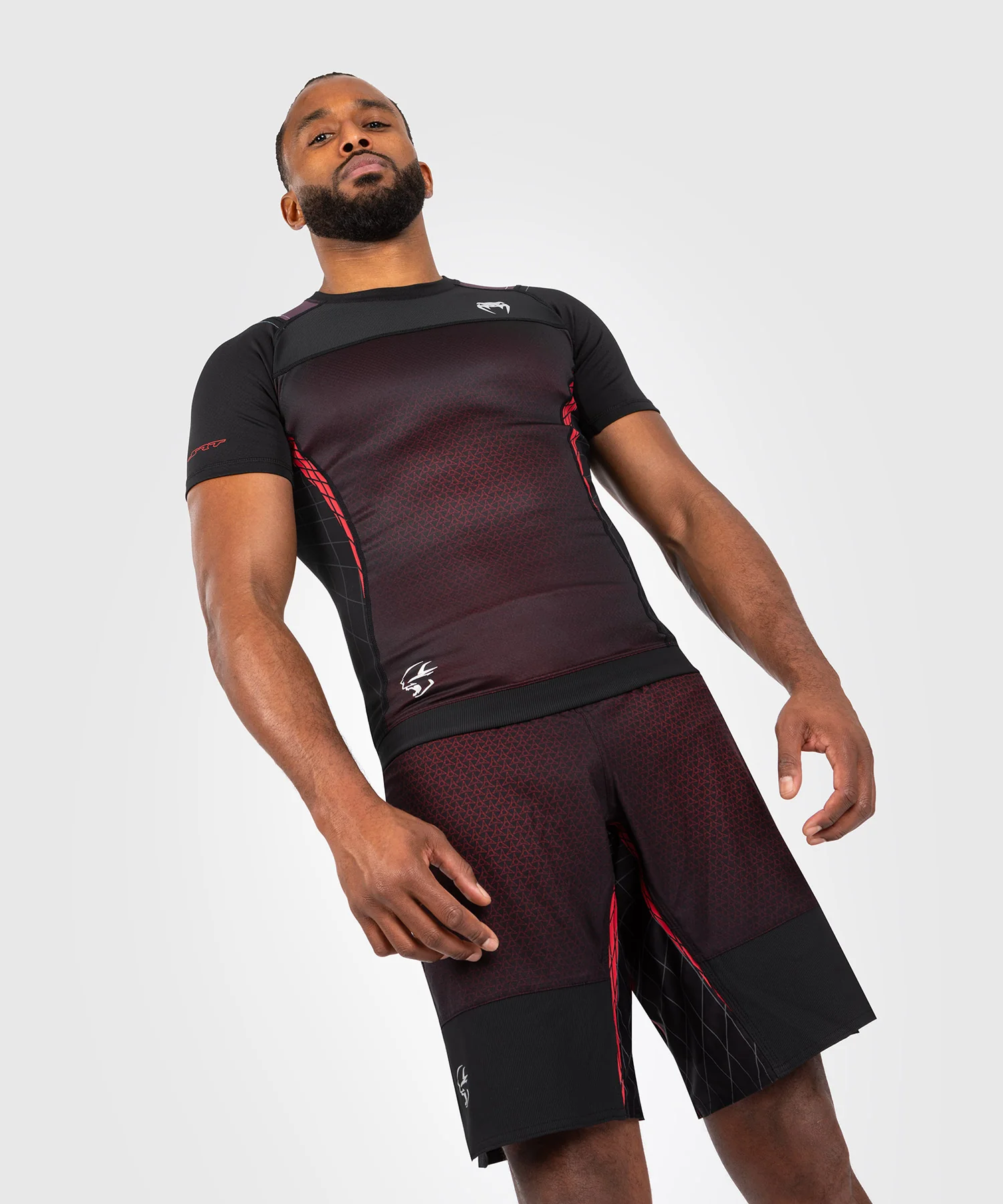 Rashguard à manches courtes pour hommes Venum x Dodge Banshee - Noir