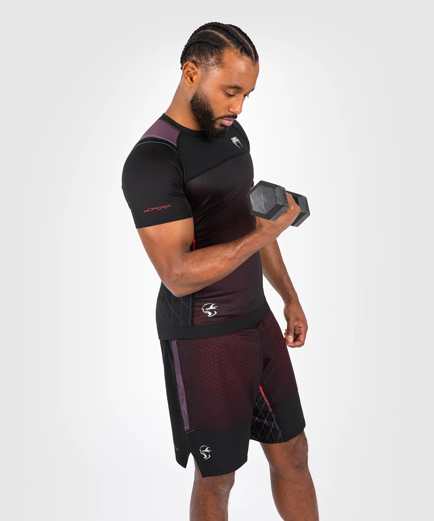 Rashguard à manches courtes pour hommes Venum x Dodge Banshee - Noir - Image 2