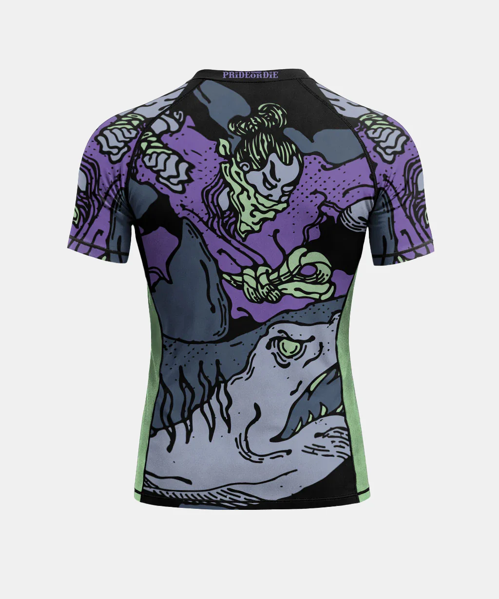 Rashguard À Manches Courtes Pride Or Die Dangerous Water V.2 - Noir - Image 4