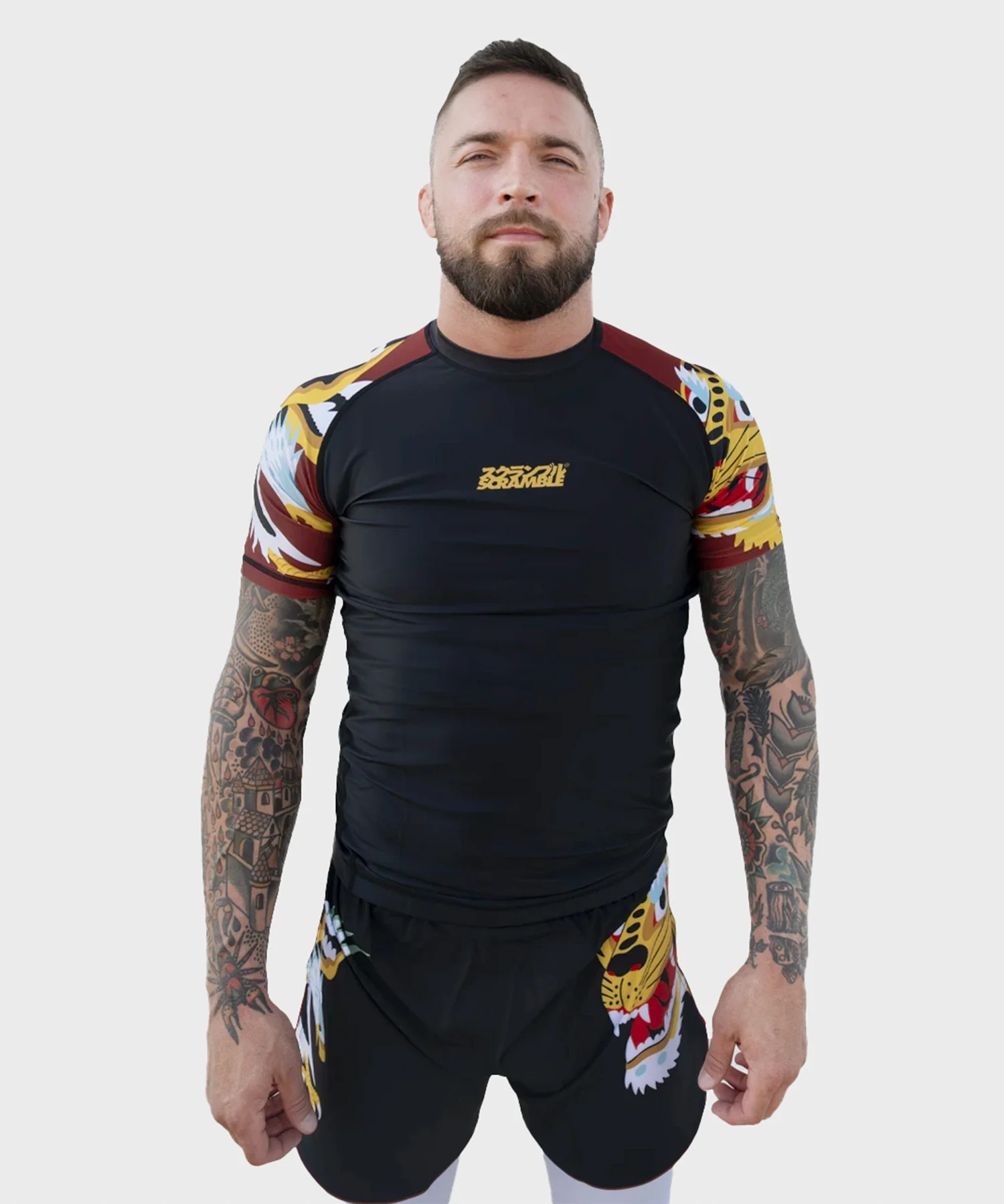 Rashguard À Manches Courtes Scramble Sukajan - Noir - Image 7