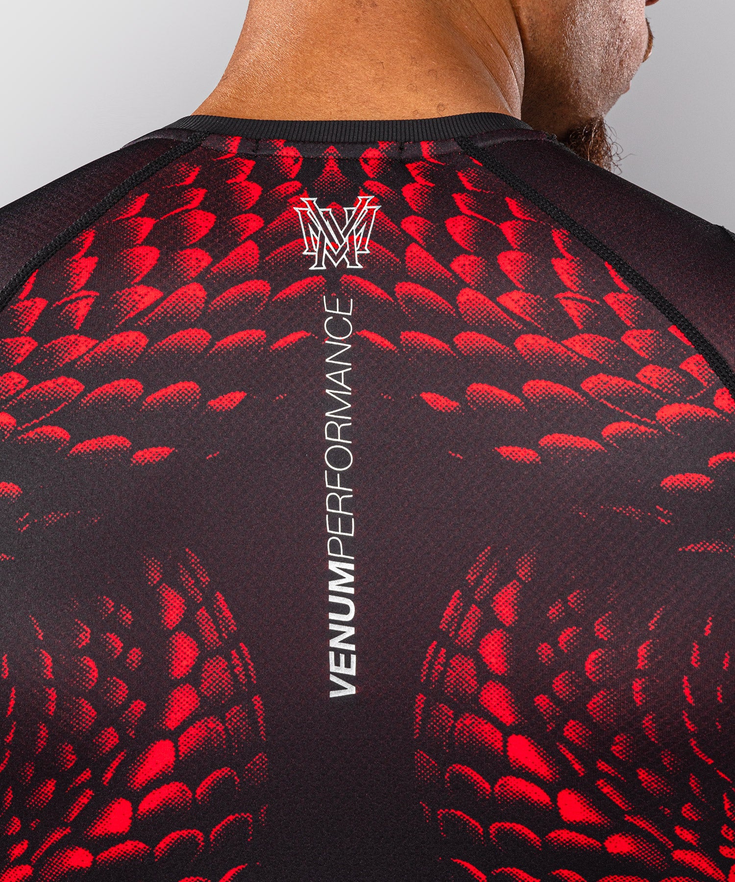 Rashguard à Manches Courtes Venum Matupa - Noir/Rouge/Argent - Image 5