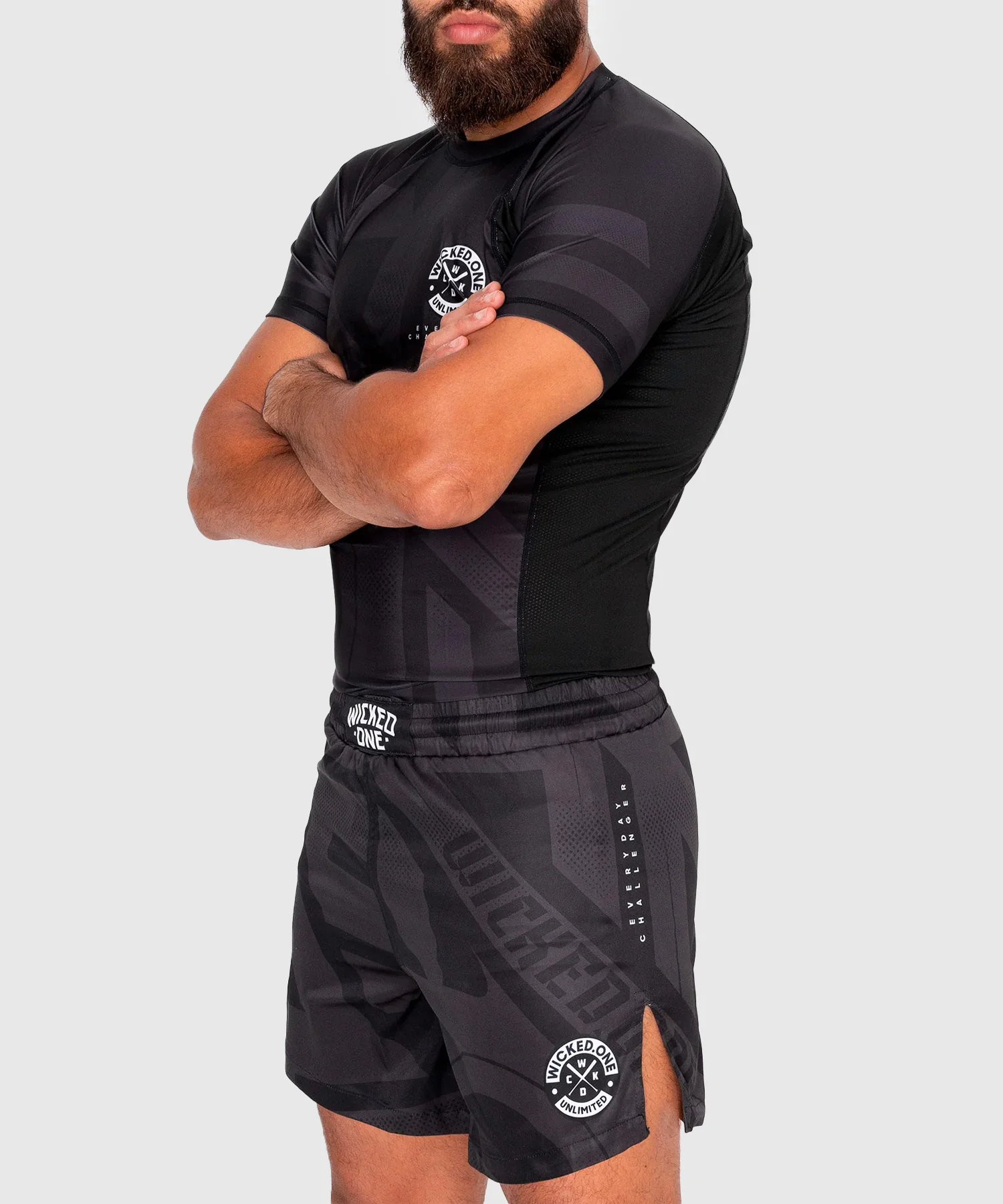 Rashguard À Manches Courtes Wicked One Outsiderz - Noir - Image 2