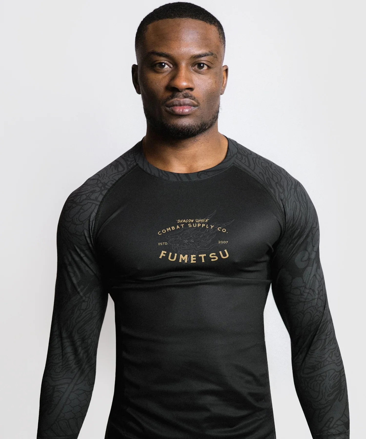 Rashguard À Manches Longues Fumetsu Dragon Slayer - Noir/Or
