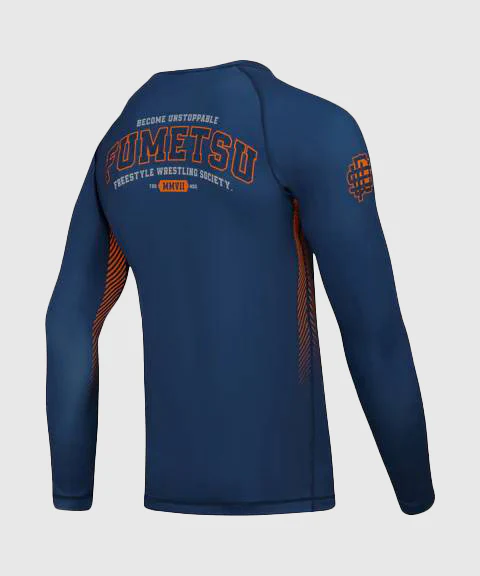 Rashguard À Manches Longues Fumetsu Varsity - Bleu Marine - Image 4