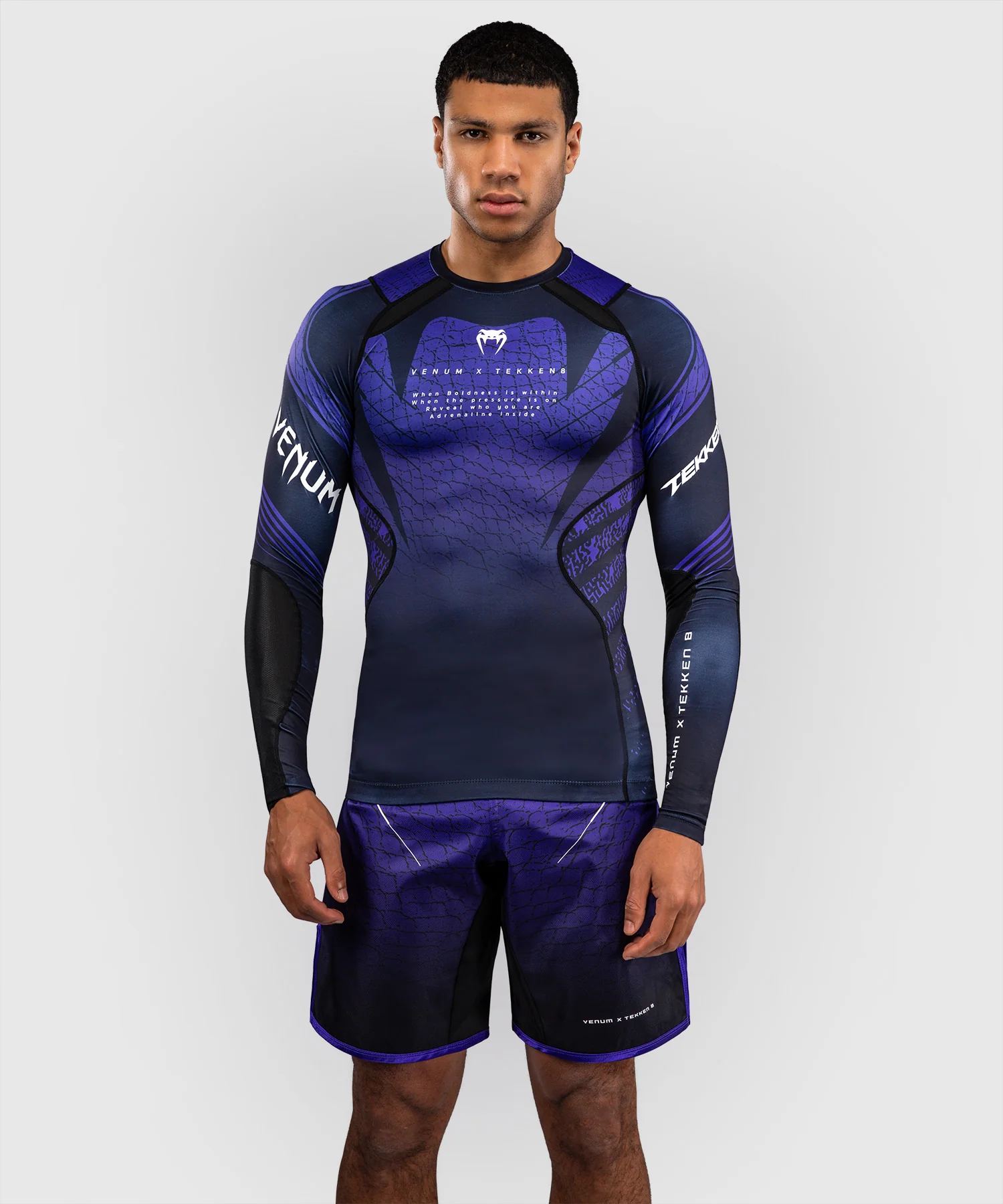 Rashguard à Manches Longues Kazuya Venum x TEKKEN 8 - Noir/Violet
