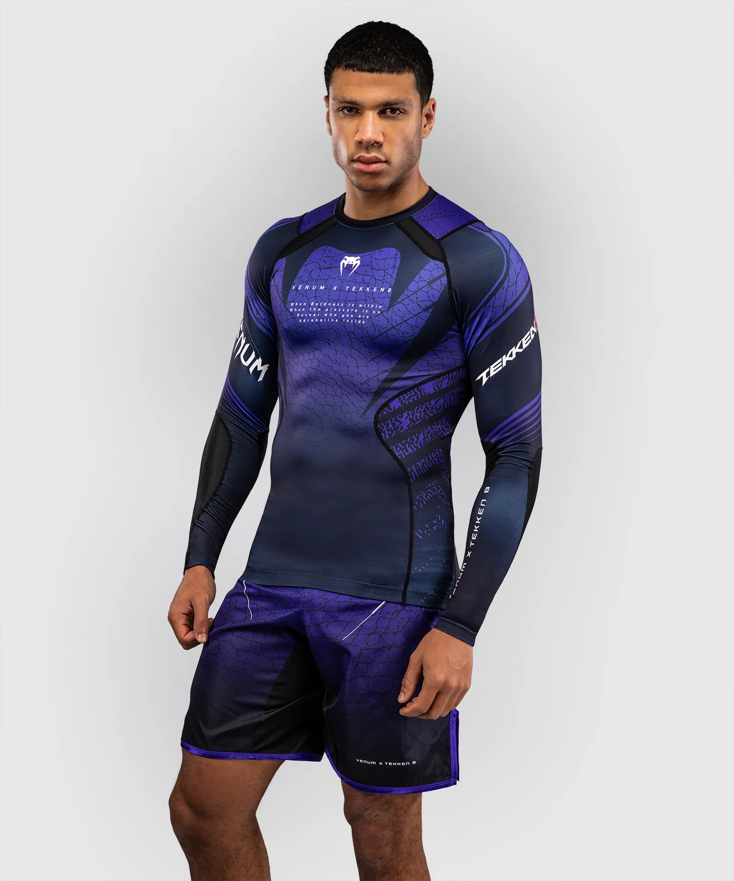 Rashguard à Manches Longues Kazuya Venum x TEKKEN 8 - Noir/Violet - Image 3