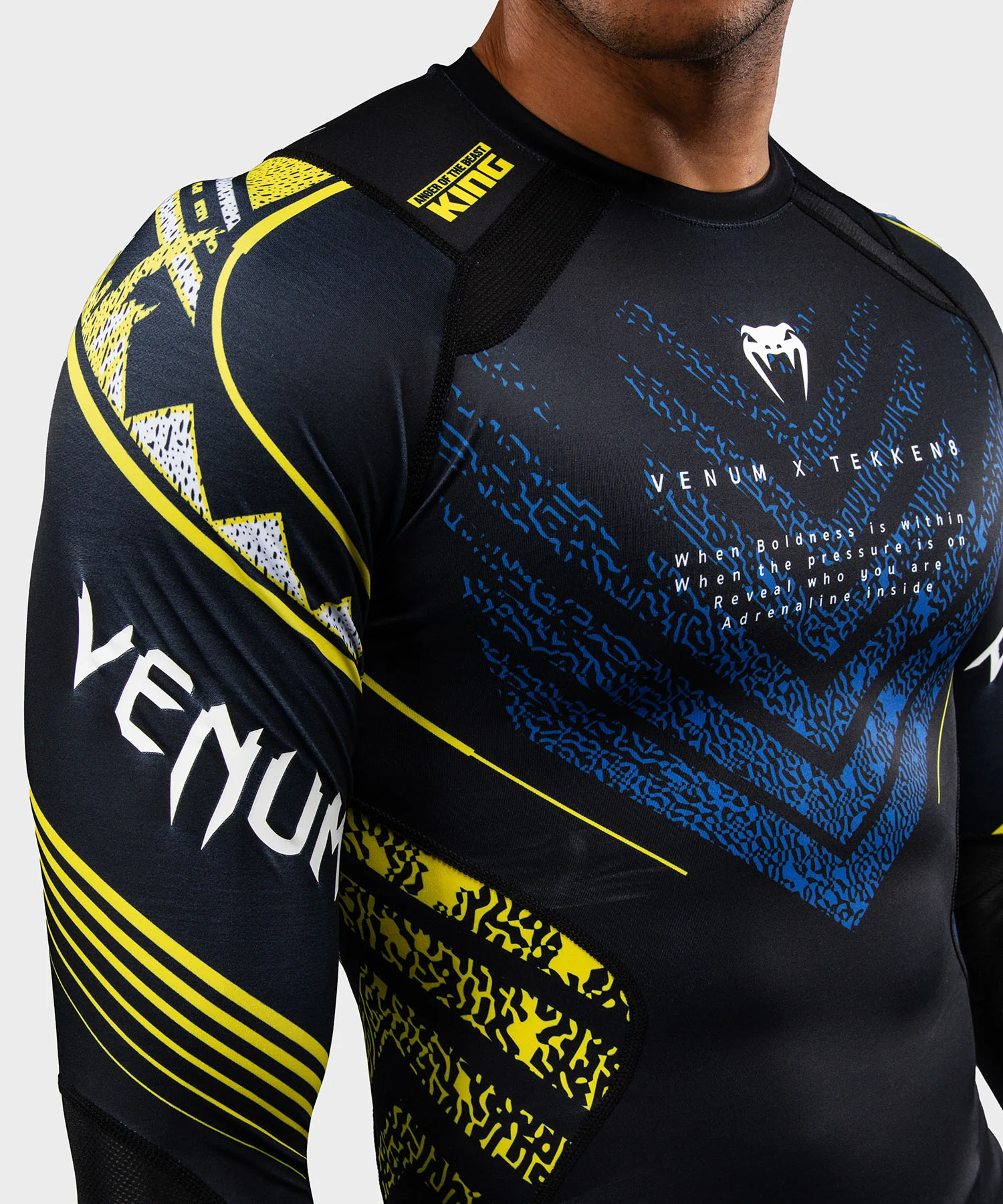 Rashguard à Manches Longues King Venum x TEKKEN 8 - Noir/Jaune - Image 5
