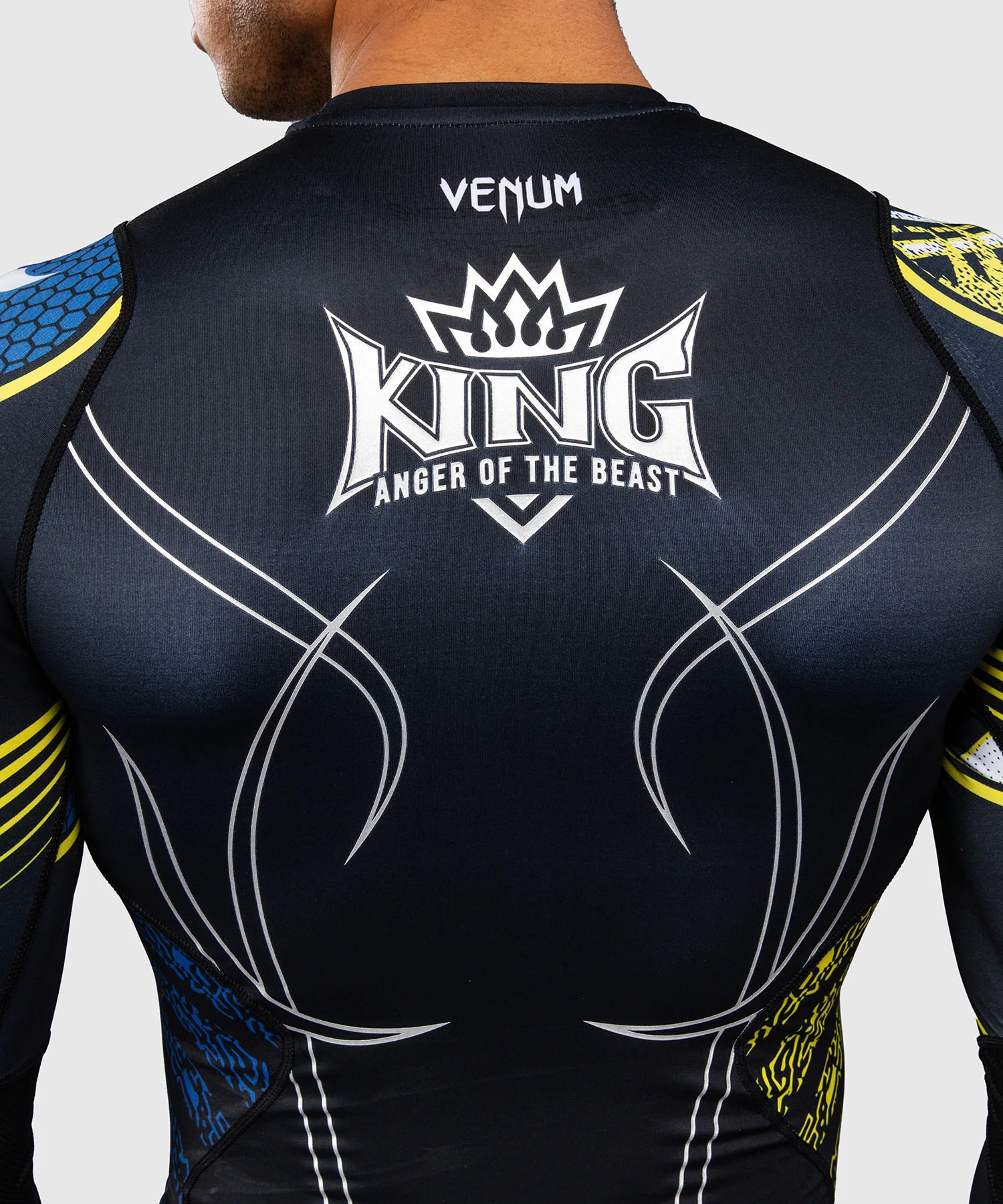 Rashguard à Manches Longues King Venum x TEKKEN 8 - Noir/Jaune - Image 6