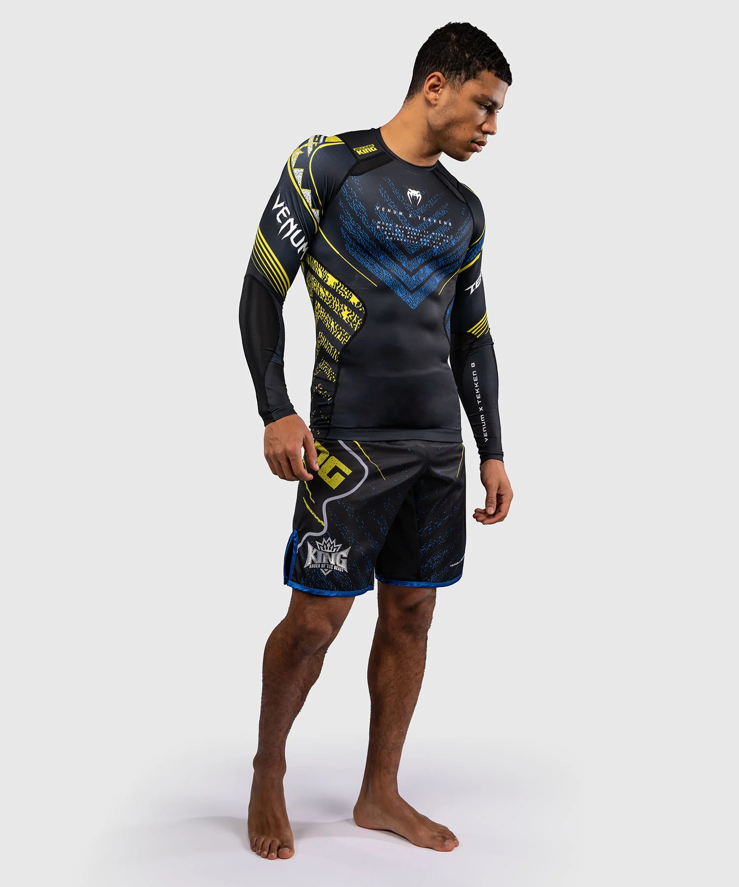 Rashguard à Manches Longues King Venum x TEKKEN 8 - Noir/Jaune - Image 8