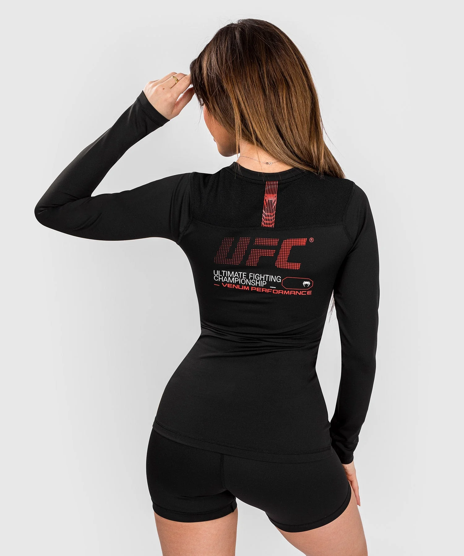 Rashguard à manches longues pour Femmes UFC Adrenaline by Venum Fight Week - Noir - Image 2