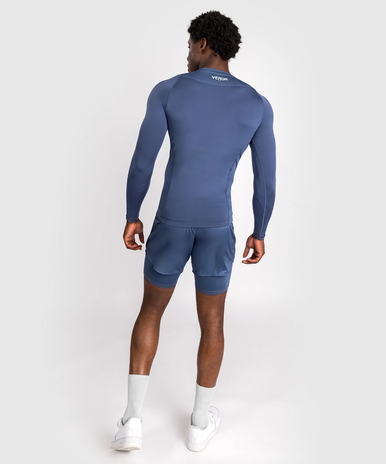 Rashguard à Manches Longues pour Hommes Venum Attack - Bleu marine - Image 3