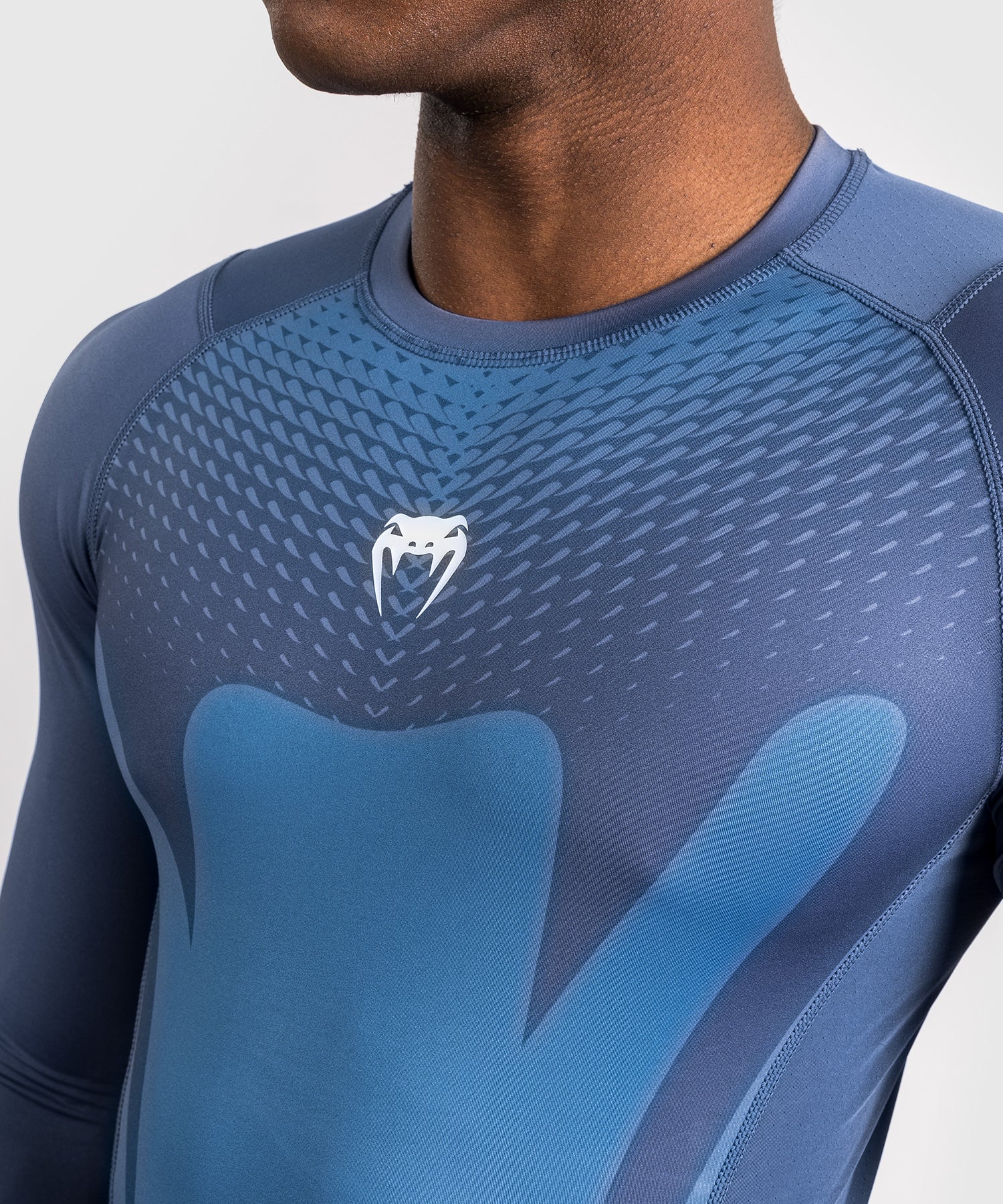 Rashguard à Manches Longues pour Hommes Venum Attack - Bleu marine - Image 4
