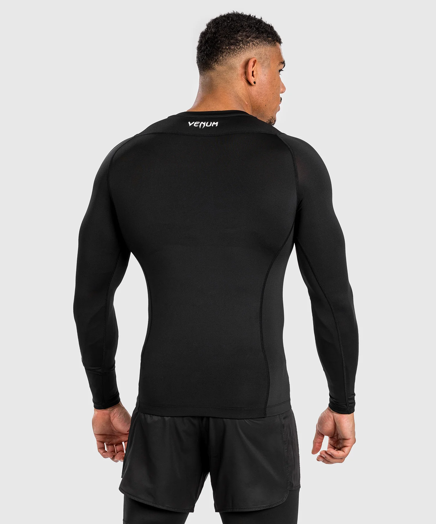Rashguard à Manches Longues pour Hommes Venum Attack - Noir/Gris - Image 3