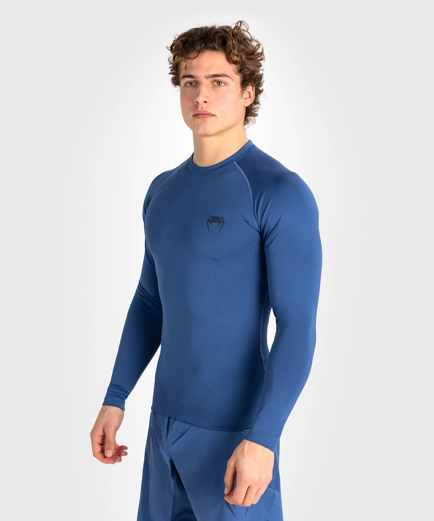 Rashguard à manches longues pour hommes Venum Contender - Bleu - Image 3