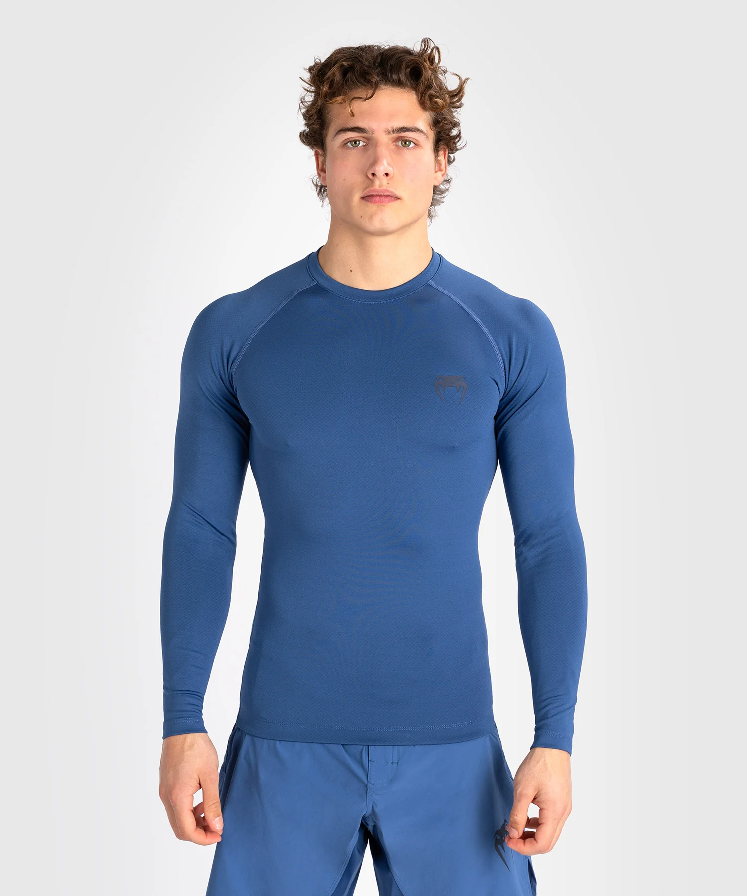 Rashguard à manches longues pour hommes Venum Contender - Bleu - Image 4