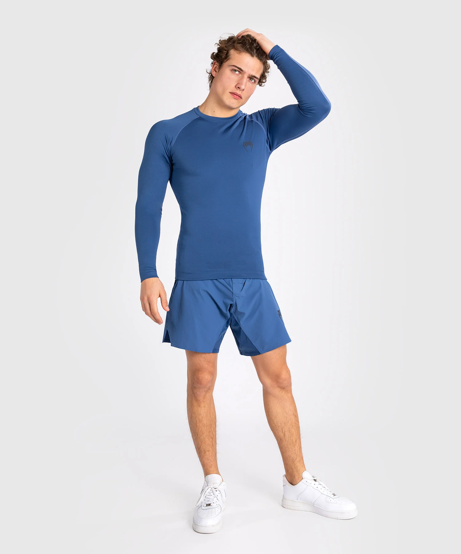 Rashguard à manches longues pour hommes Venum Contender - Bleu - Image 5