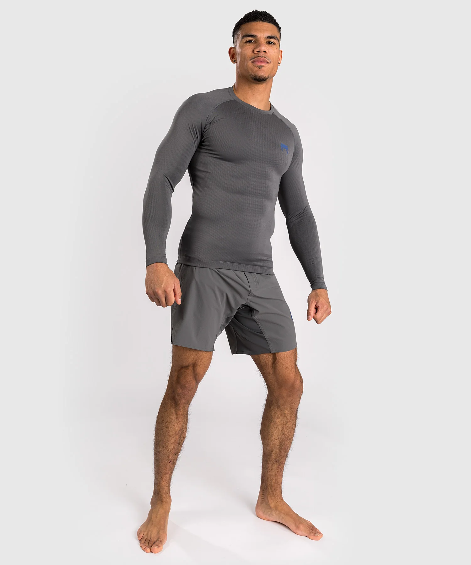 Rashguard à manches longues pour hommes Venum Contender - Gris - Image 3