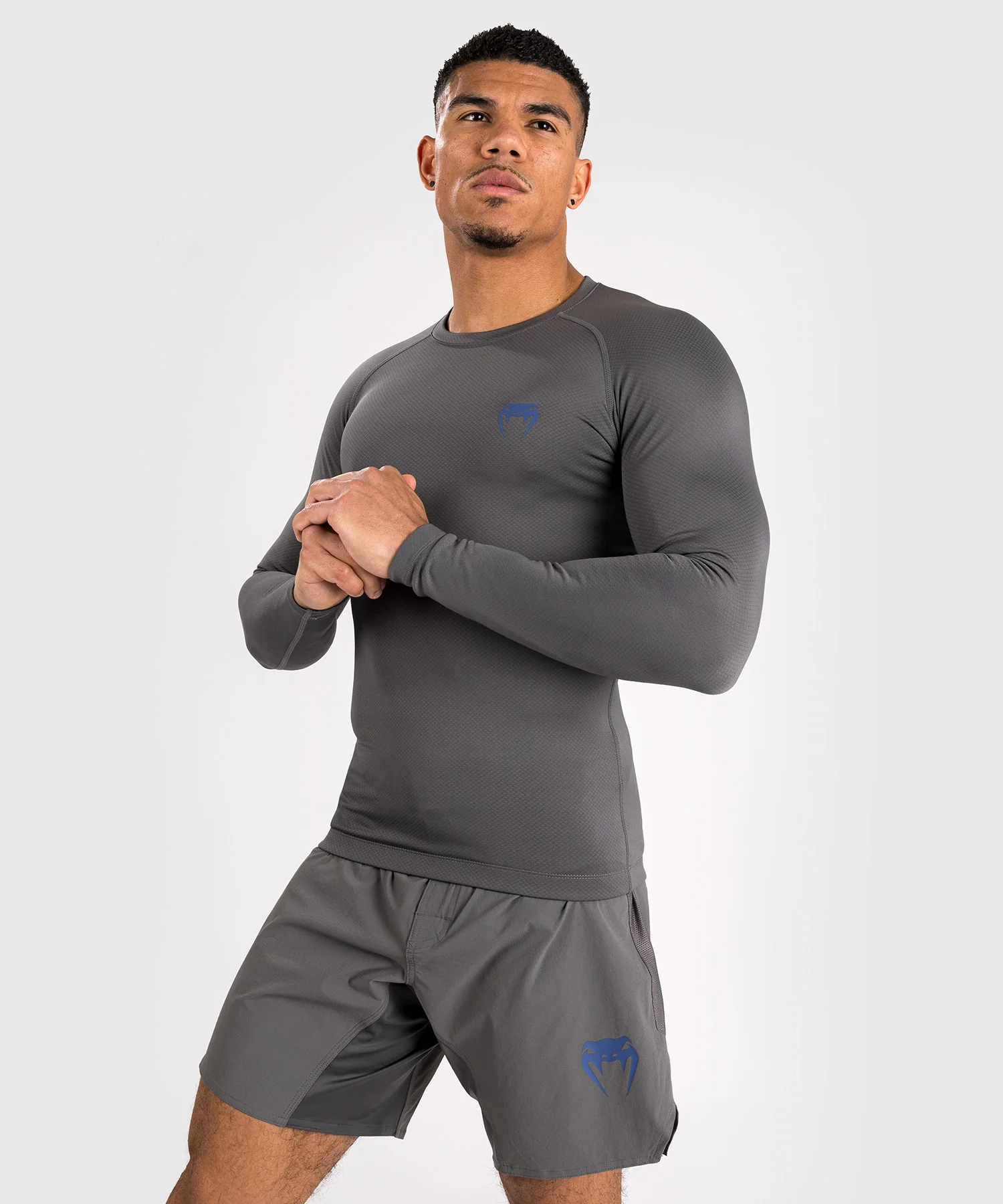 Rashguard à manches longues pour hommes Venum Contender - Gris - Image 4