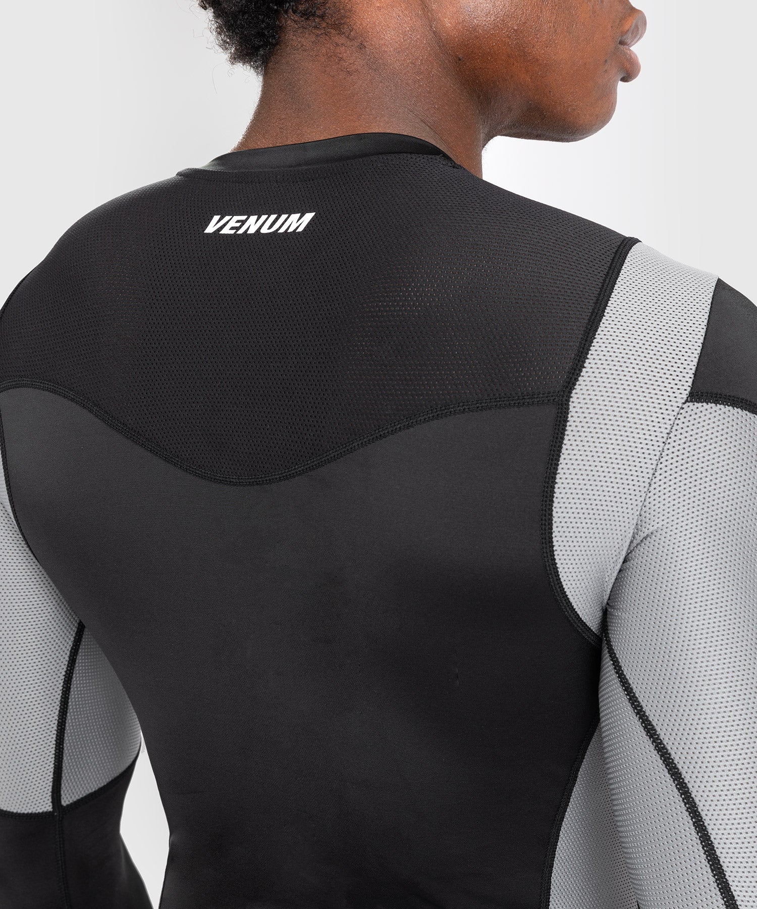 Rashguard À Manches Longues pour Hommes Venum Tempest - Noir/Gris - Image 5