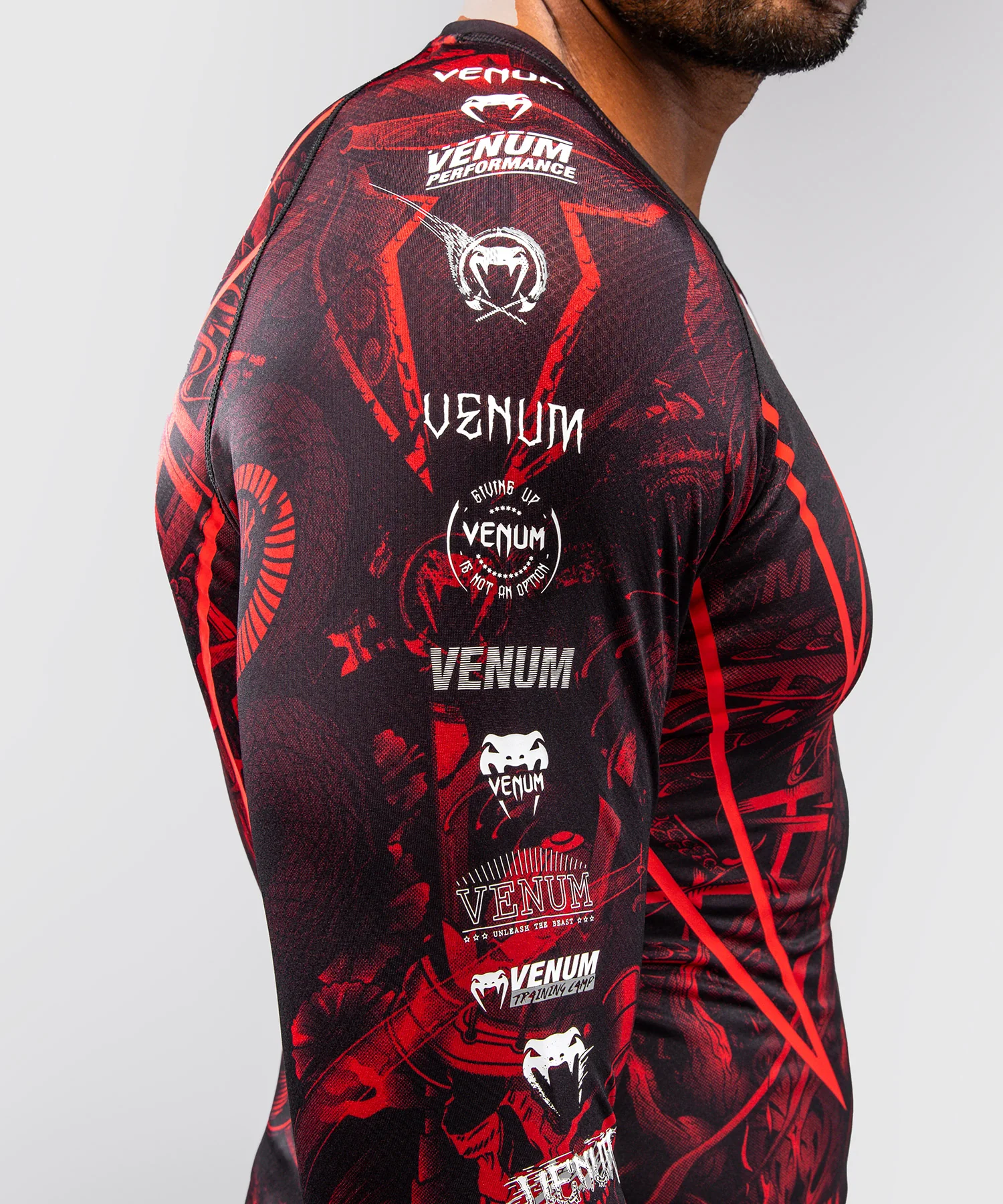 Rashguard à Manches Longues Venum 20th Anniversary - Noir/Rouge - Image 5