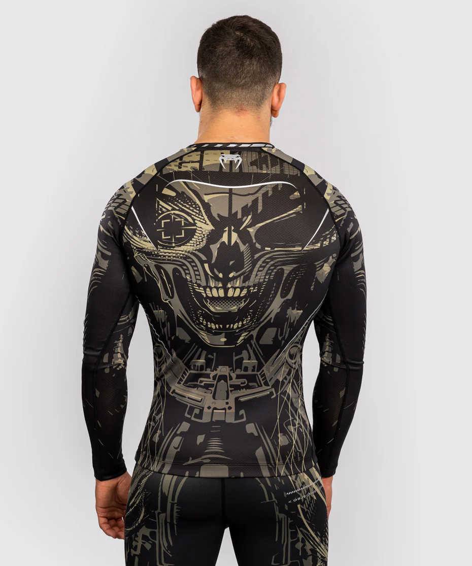 Rashguard à manches longues Venum Invader - Noir/Sable - Image 4