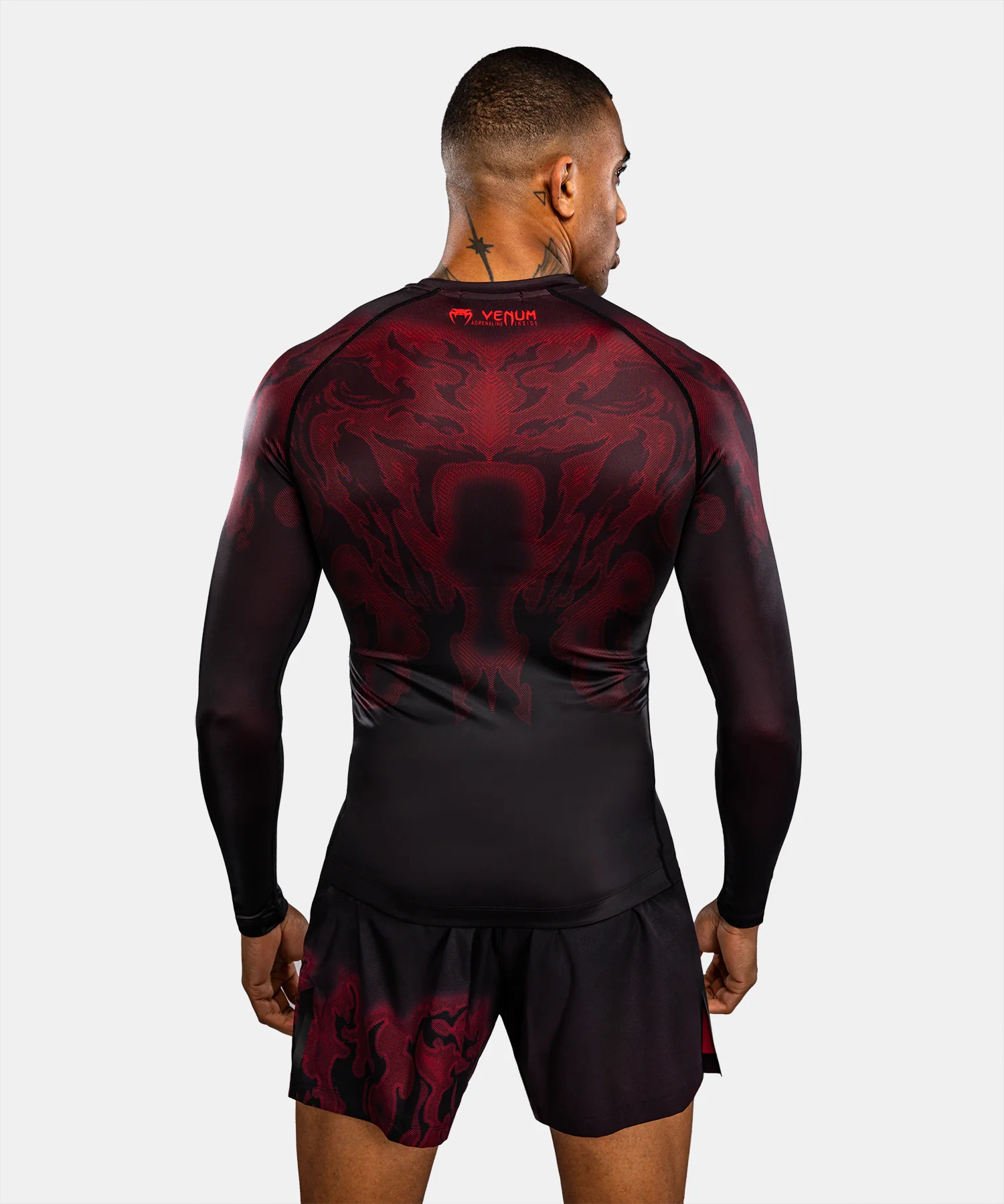 Rashguard à Manches Longues Venum Spectre – Noir/Rouge - Image 5