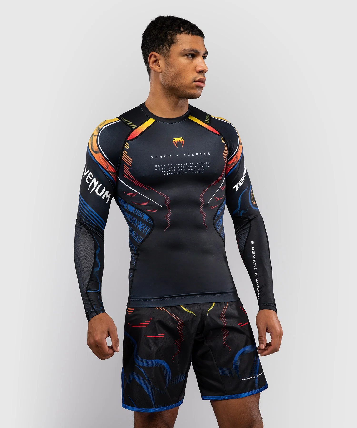 Rashguard à Manches Longues Yoshimitsu Venum x TEKKEN 8  - Noir/Orange
