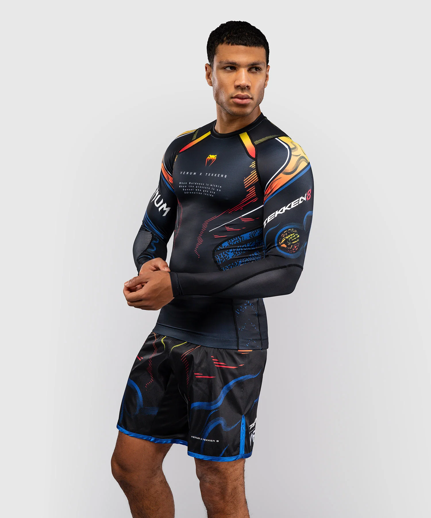Rashguard à Manches Longues Yoshimitsu Venum x TEKKEN 8  - Noir/Orange - Image 3