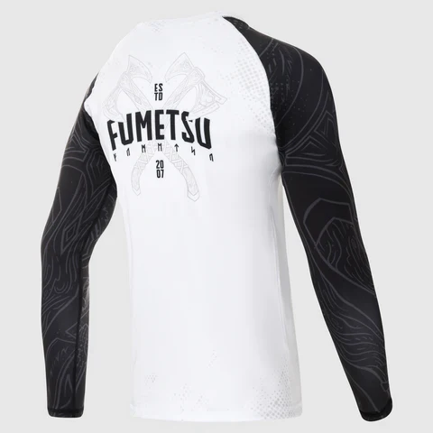 Rashguard Fumetsu Berserker - Manches Longues - Blanc/Noir - Image 4