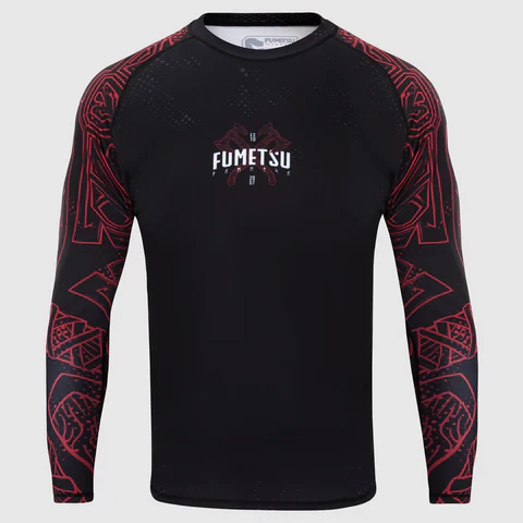 Rashguard Fumetsu Berserker - Manches Longues - Noir/Rouge