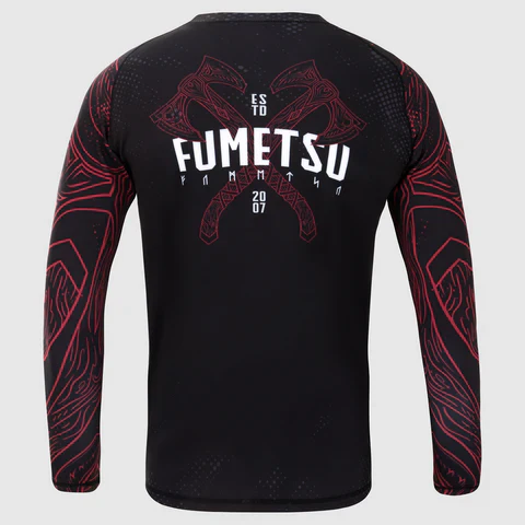 Rashguard Fumetsu Berserker - Manches Longues - Noir/Rouge - Image 2
