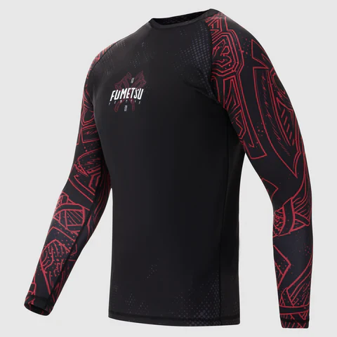 Rashguard Fumetsu Berserker - Manches Longues - Noir/Rouge - Image 3