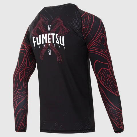 Rashguard Fumetsu Berserker - Manches Longues - Noir/Rouge - Image 4