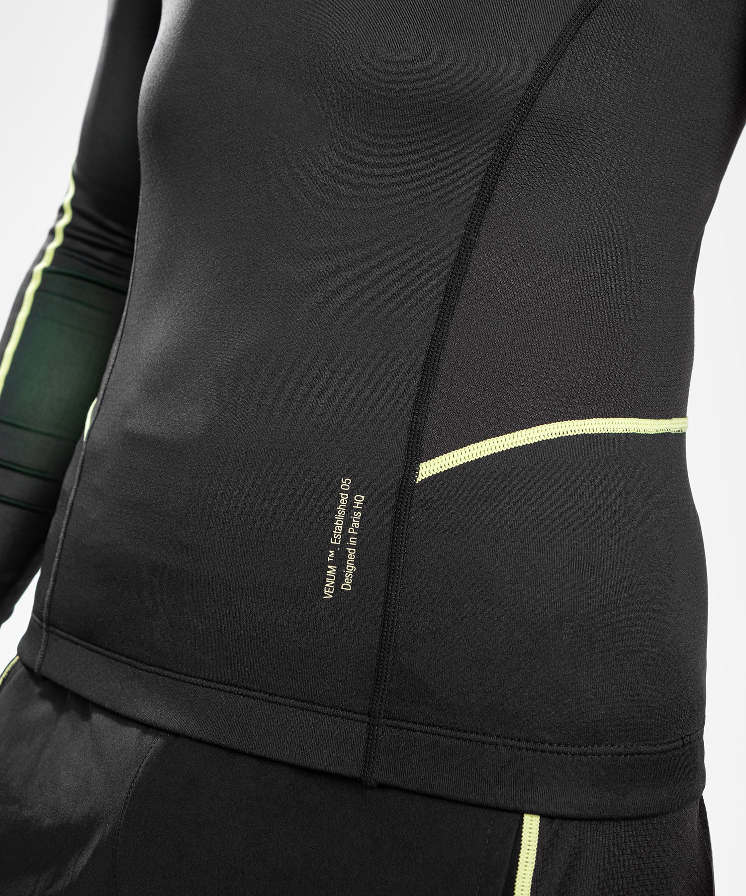 Rashguard Hommes - Manches longues Venum Fusion 2.0 - Noir/Jaune - Image 7
