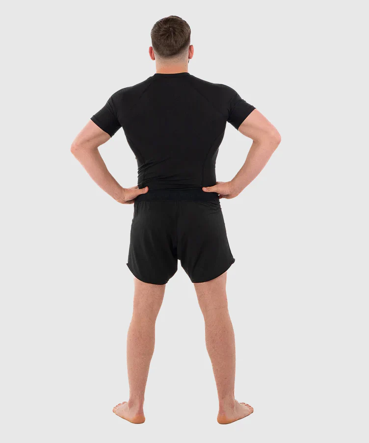 Rashguard Manches Courtes Metal Boxe Performance - Noir - Image 2