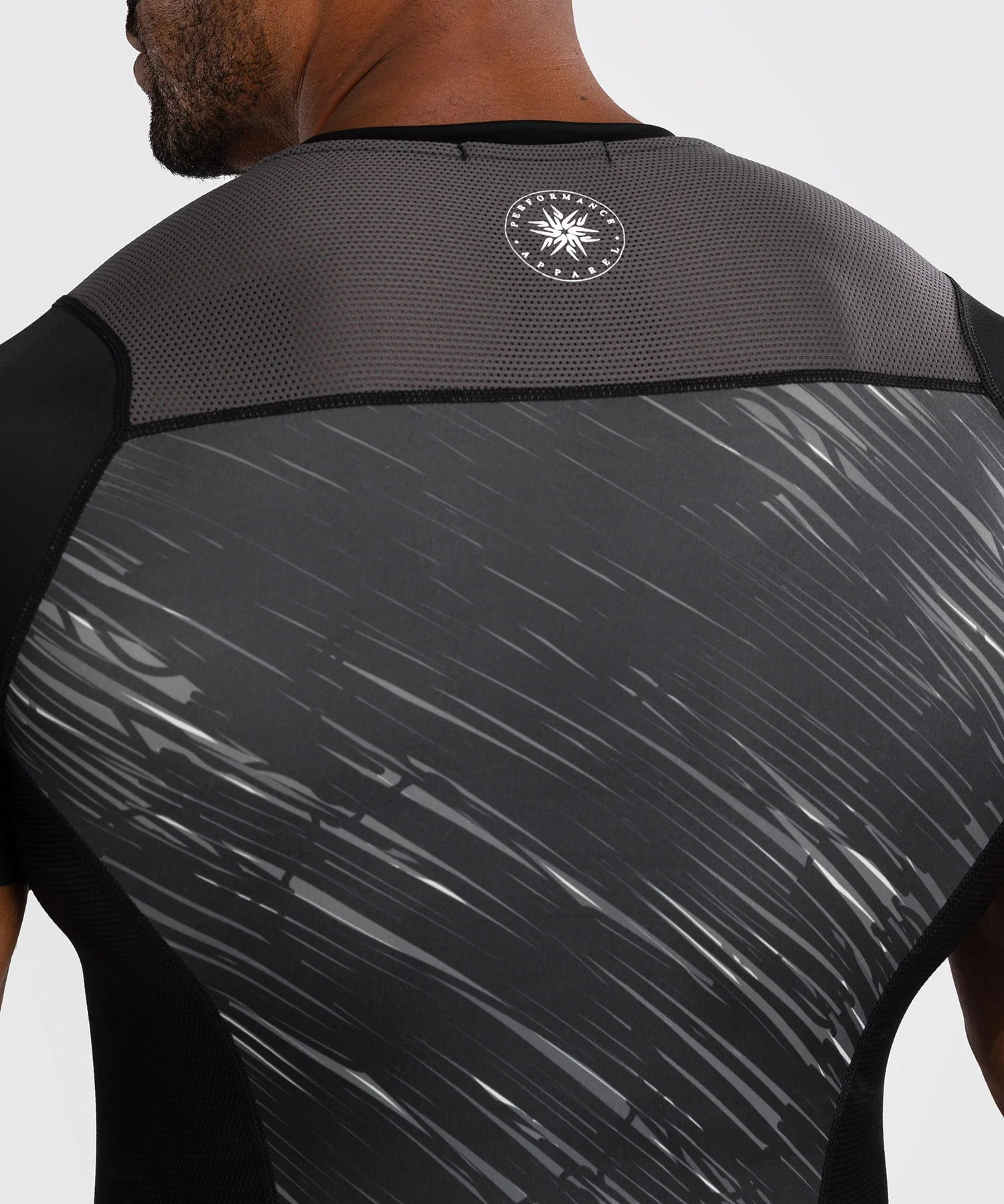 Rashguard Manches Courtes Venum Rapid - Noir/Gris Orage - Image 5