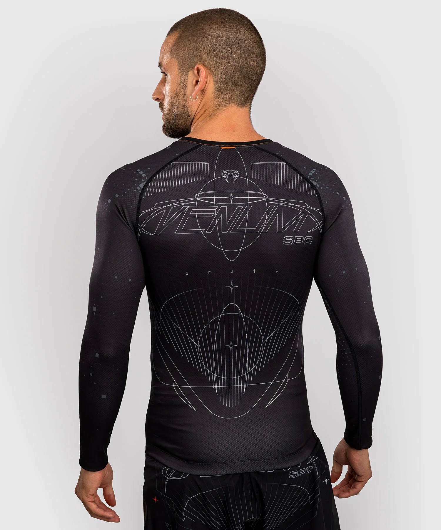Rashguard Manches Longues Venum Eclipse – Noir/Ivoire - Image 3