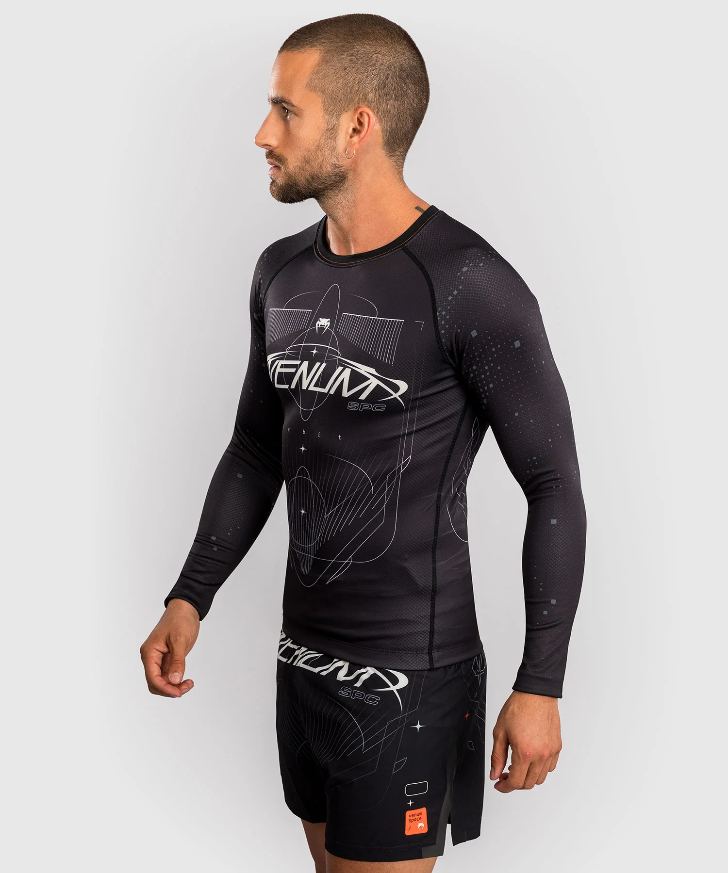 Rashguard Manches Longues Venum Eclipse – Noir/Ivoire - Image 4