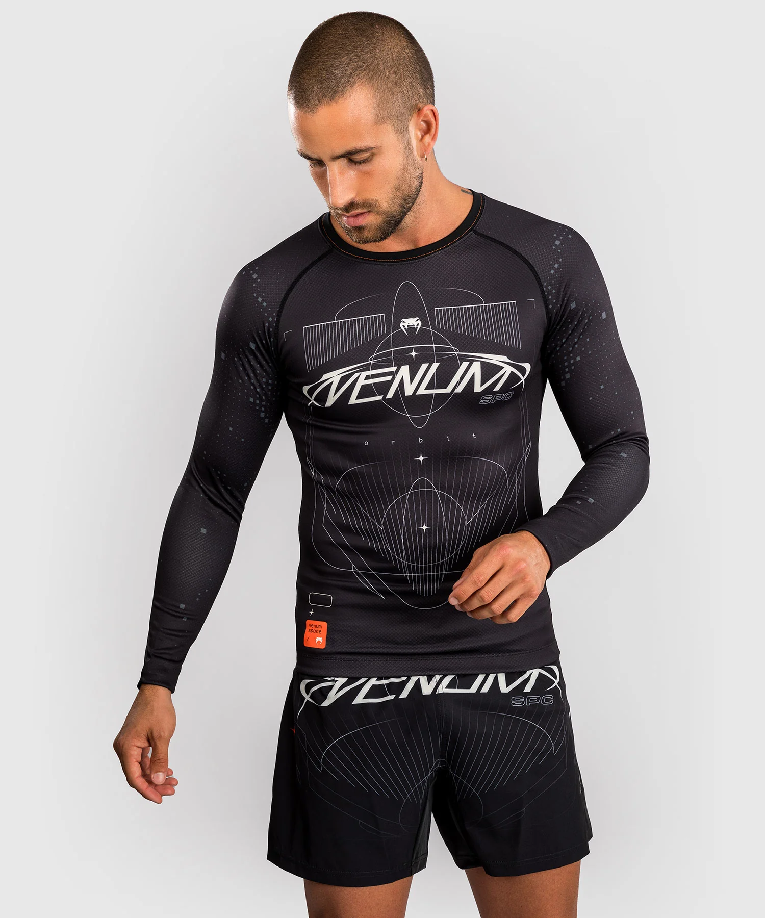 Rashguard Manches Longues Venum Eclipse – Noir/Ivoire - Image 5