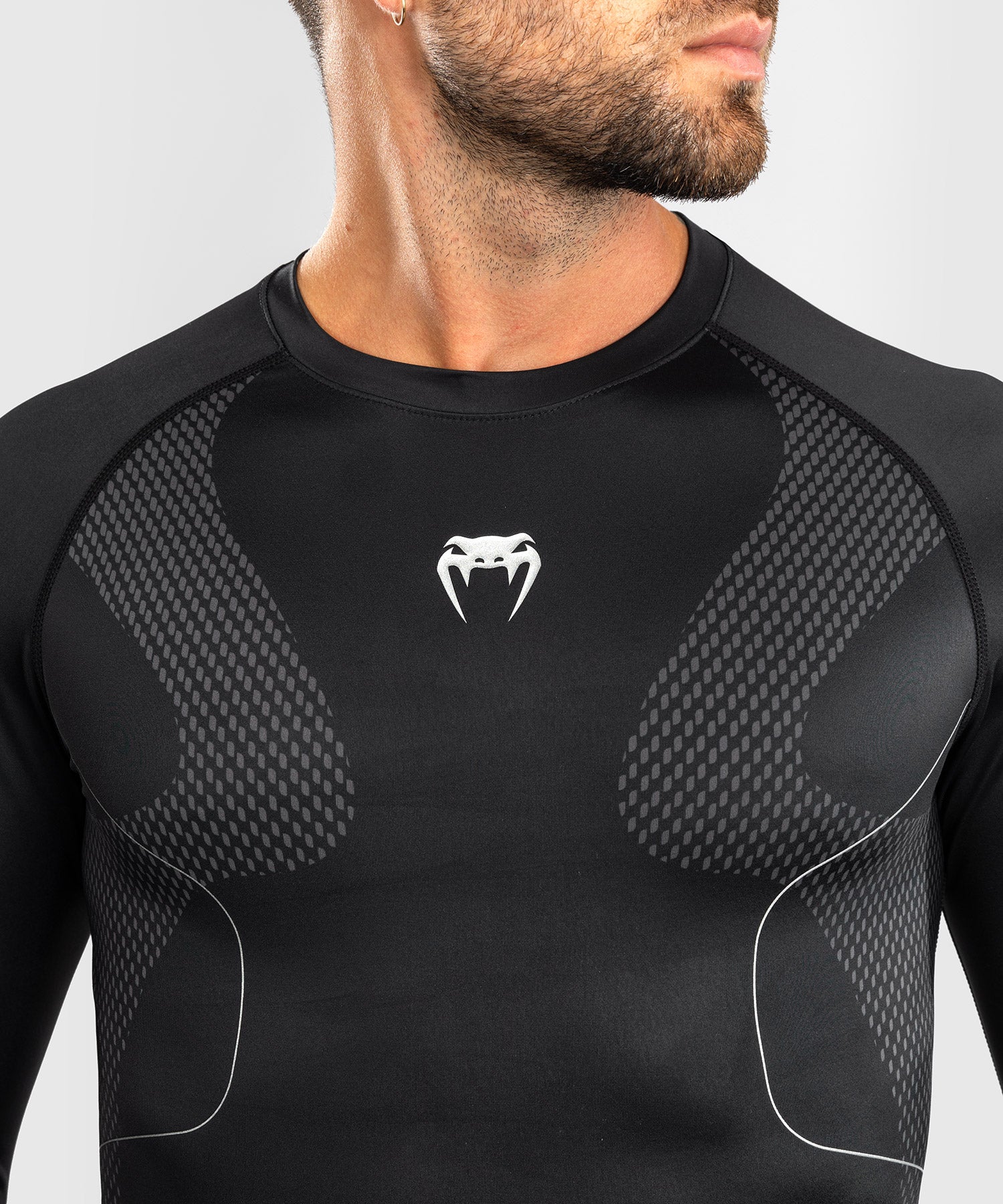 Rashguard Manches Longues Venum Nexus – Noir/Argent - Image 4