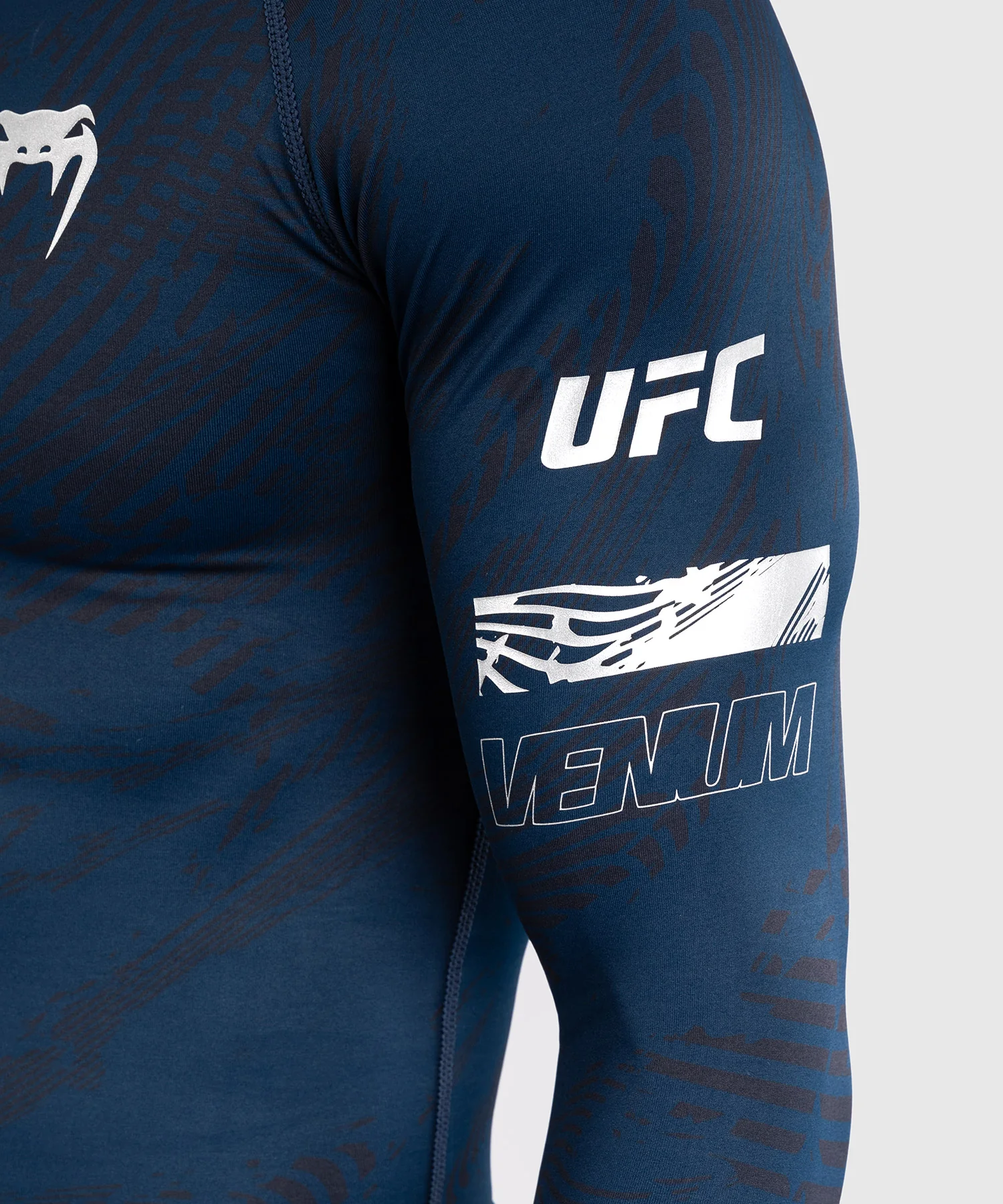 Rashguard Performance à Manches Longues pour Hommes UFC Fusion by Venum Fight Week - Bleu Océanique - Image 5